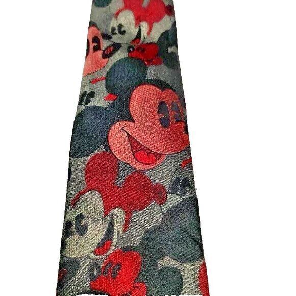 Mickey &‎ Co, Balancine Inc The Tie Works, Mickey Mouse, Disney, 100% Silk Tie - Picture 2 of 4
